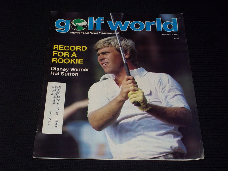 1982 NOVEMBER 5 GOLF WORLD MAGAZINE - HAL SUTTON - E 6932