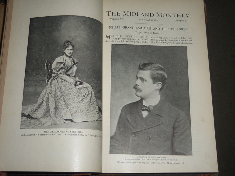 1897 JAN-JUNE THE MIDLAND MONTHLY ILLUSTRATED BOUND VOLUME NO. 17 - KD 4403