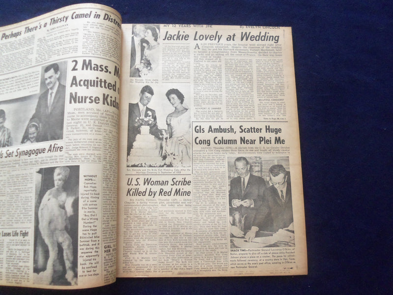 1965 NOV 4 BOSTON RECORD AMERICAN NEWSPAPER-VOLPE TAX PLAN VICTORY NEAR -NP 6316