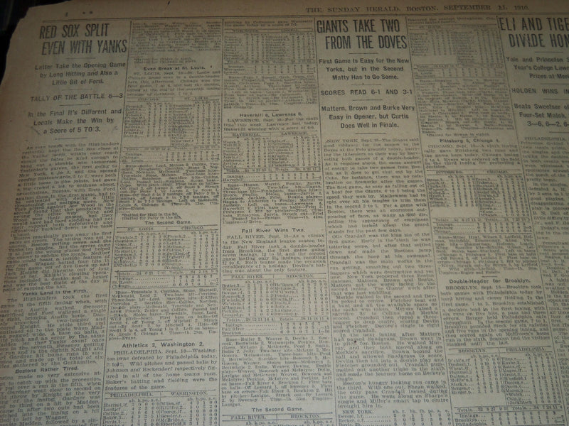1910 SEPTEMBER 11 THE BOSTON HERALD -BOSTON HAS 670,585 BY CENSUS COUNT - BH 150