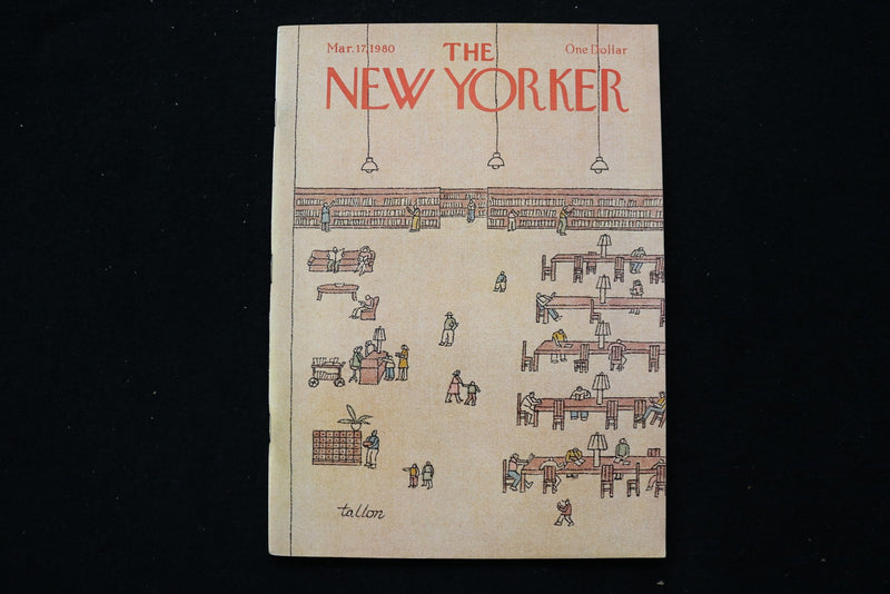 1980 MARCH 17 NEW YORKER MAGAZINE - GREAT ILLUSTRATED COVER - NY 3016