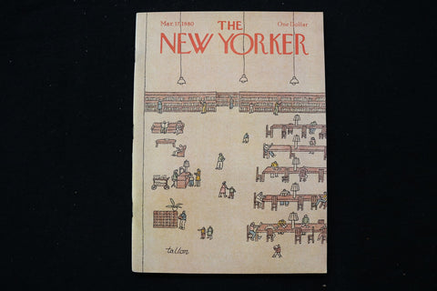 1980 MARCH 17 NEW YORKER MAGAZINE - GREAT ILLUSTRATED COVER - NY 3016