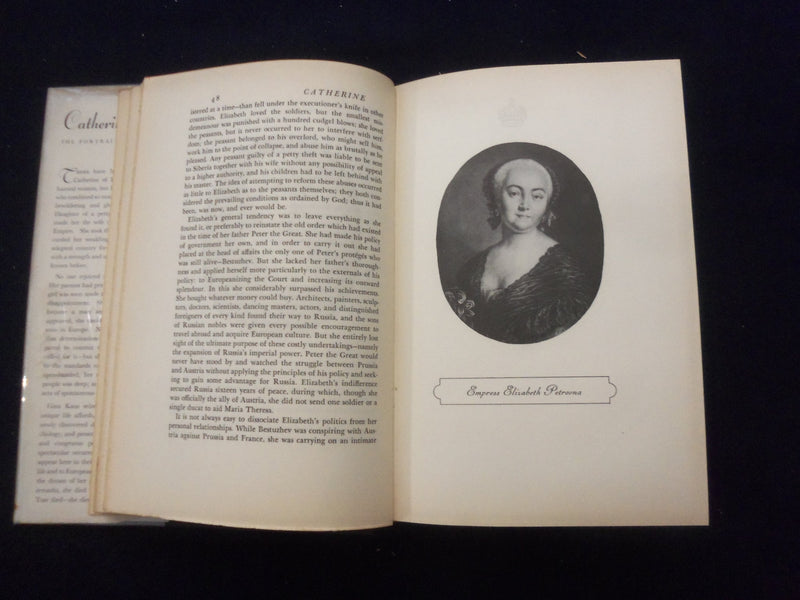 1935 CATHERINE THE PORTRAIT OF AN EMPRESS HARDCOVER BOOK BY GINA KAUS - KD 8356