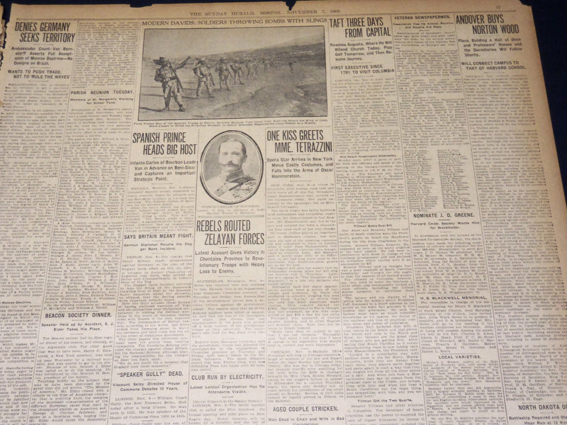 1909 NOV 7 THE BOSTON HERALD - HARVARD VANQUISHES CORNELL - DARTMOUTH - BH 396