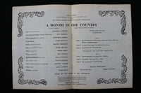 1965 A MONTH IN THE COUNTRY PROGRAM-CAMBRIDGE THEATRE- MICHAEL REDGRAVE- K 2386