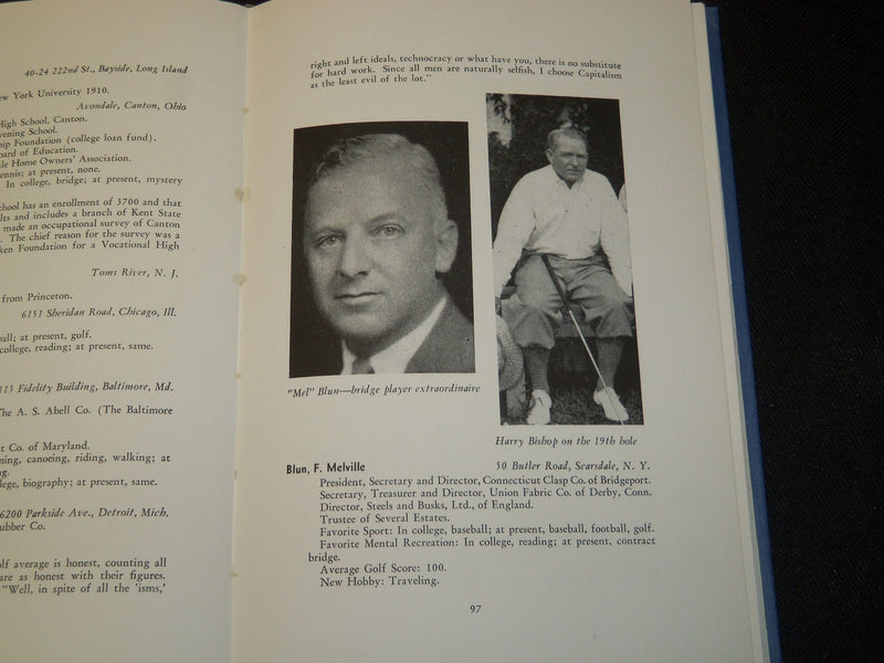 1939 THIRTY YEAR RECORD CLASS OF 1909 PRINCETON UNIVERSITY - NICE PHOTOS- J 5329