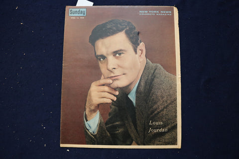 1959 APRIL 12 SUNDAY NEWS COLOROTO MAGAZINE - LOUIS JOURDAN - BASEBALL - E 23185
