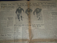 1930 NOVEMBER 9 ATLANTA JOURNAL NEWSPAPER - GEORGIA WINS BY KICK 7-6 - NP 972E