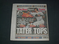 2019 JUNE 26 NEW YORK POST NEWSPAPER - YANKEES TEAM RECORD WITH HR IN 28 GAMES