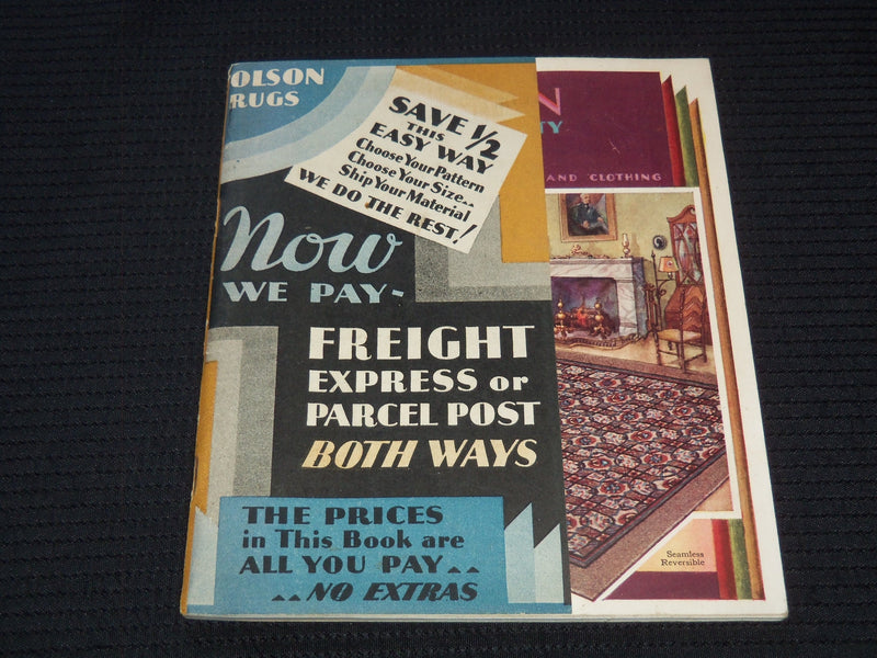 1930'S OLSON RUGS DUO VELVETY RUGS CATALOG - NICE ILLUSTRATIONS - J 7552