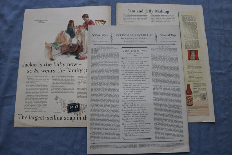 1928 JULY WOMAN'S WORLD MAGAZINE - ILLUSTRATIONS/STORIES/ADS - SP 4783R