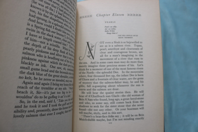 1931 WHERE THE SPRING SALMON RUN HARDCOVER BOOK BY PATRICK R. CHALMERS - KD 9725