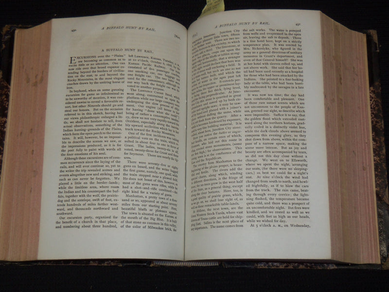 1873 JANUARY-OCTOBER THE KANSAS MAGAZINE BOUND VOLUME NO. 3 - KD 5633I