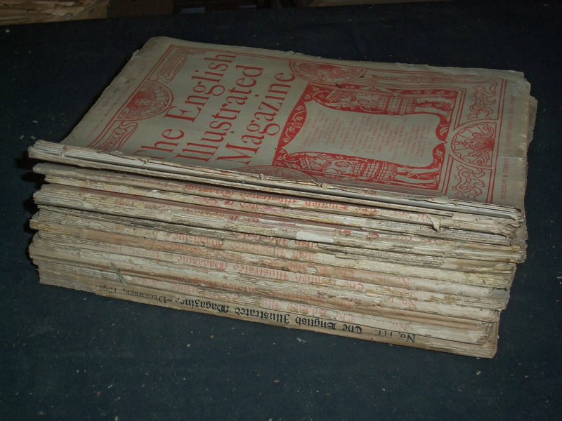 1892 THE ENGLISH ILLUSTRATED MAGAZINE - LOT OF 12 - COMPELTE YEAR - WR 1158N