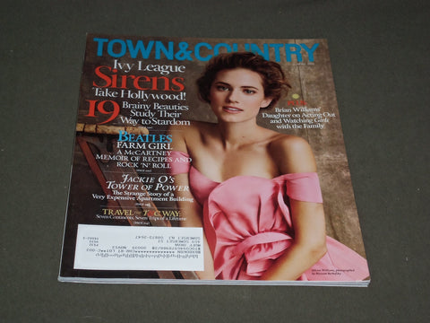 2013 APRIL TOWN & COUNTRY MAGAZINE - ALLISON WILLIAMS COVER - SP 2723