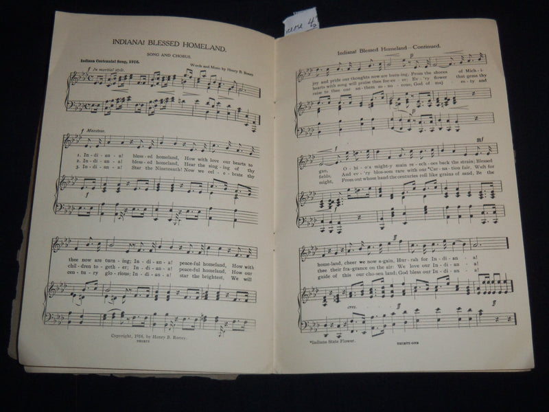 1916 ST. JOSEPH COUNTY PAGEANT PROGRAM - SOUTH BEND INDIANA - J 8735