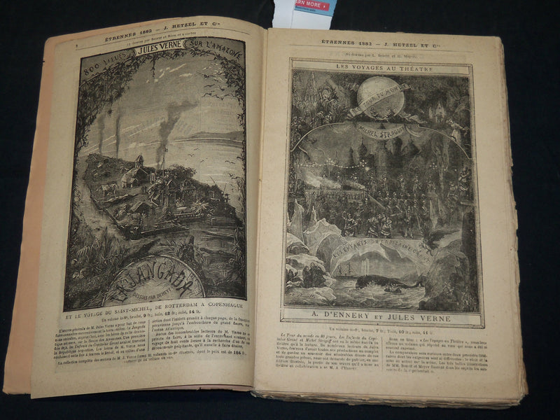 1881 REVUE DES DEUX MONDES FRENCH MAGAZINE LOT OF 2 ISSUES - WR 106G