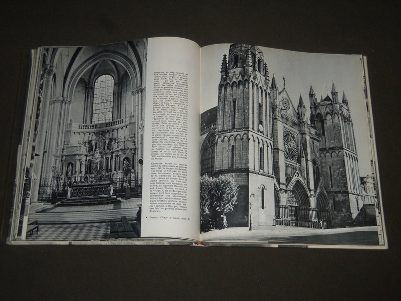 1963 CATHEDRALES DE FRANCE BY YVAN CHRIST HARDCOVER BOOK - FRENCH TEXT - I 487