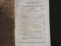 1838-1840 THE UNITED STATES MAGAZINE & DEMOCRATIC REVIEW LOT OF 9 - WR 1277
