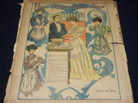 1907 THE BOSTON HERALD SUNDAY MAGAZINE SECTIONS LOT OF 14 - NICE PHOTOS - UP 91