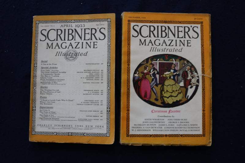 1923-1925 SCRIBNER'S MAGAZINE - LOT OF 10 - O 3487