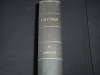 1908 OCTOBER-1909 MARCH THE CRAFTSMAN MAGAZINE BOUND VOLUME - KD 7887