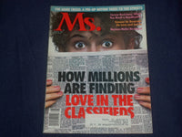 1983 AUGUST MS. MAGAZINE-HOW MILLIONS ARE FINDING LOVE IN THE CLASIFIEDS-ST 6030