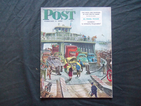 1950 FEBRUARY 4 THE SATURDAY EVENING POST MAGAZINE - ILLUSTRATED COVER - SP 1814