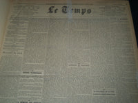 1929 APRIL-JUNE LE TEMPS FRENCH NEWSPAPER BOUND VOLUME - VB 17