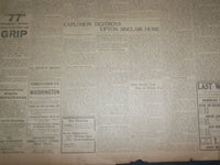 1907 MARCH 17 THE BOSTON HERALD - EXPLOSION DESTROYS UPTON SINCLAIR HOME - BH 12