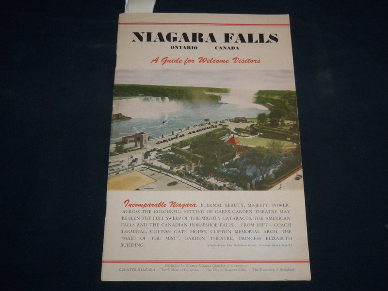 1920'S NIAGARA FALLS A GUIDE FOR WELCOME VISITORS BOOK - J 8702