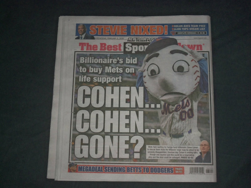2020 FEBRUARY 5 NEW YORK POST NEWSPAPER - STATE OF UNION -PEOLOSI RIPS UP SPEECH
