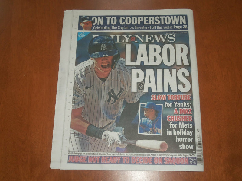 2021 SEPTEMBER 7 NEW YORK DAILY NEWS NEWSPAPER - MICHAEL K. WILLIAMS FOUND DEAD