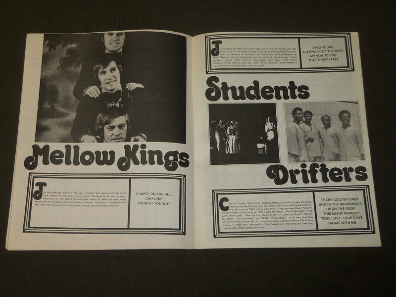 1970 THE 9TH ROCK N'ROLL REVIVAL SHOW MAGAZINE - WPIX - J 3611