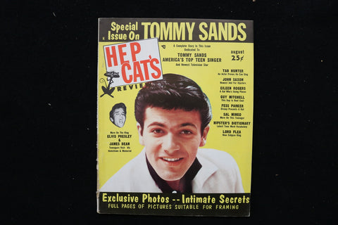 1957 AUGUST HEP CAT'S REVIEW MAGAZINE - TOMMY SANDS COVER - E 25456