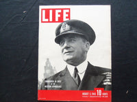 1943 AUGUST 2 LIFE MAGAZINE - BRITISH ADMIRAL SIR MAX KENNEDY - L 350