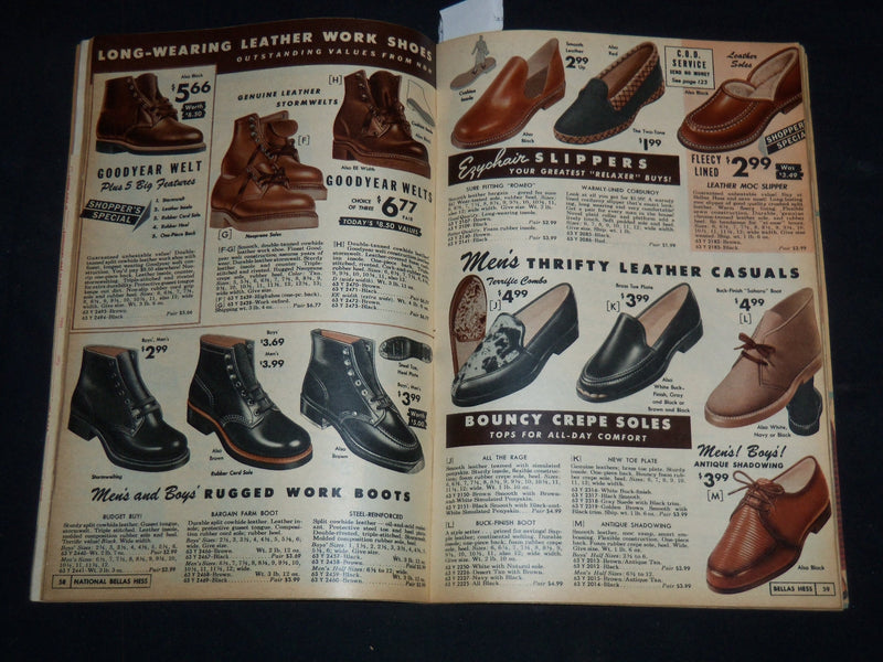 1959-1960 FALL-WINTER NATIONAL BELLAS HESS BARGAINS CATALOG - J 9131