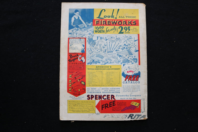 1937 JULY FLYING ACES MAGAZINE - DEATH IN THE NETS OVER LONDON COVER - ST 1011H