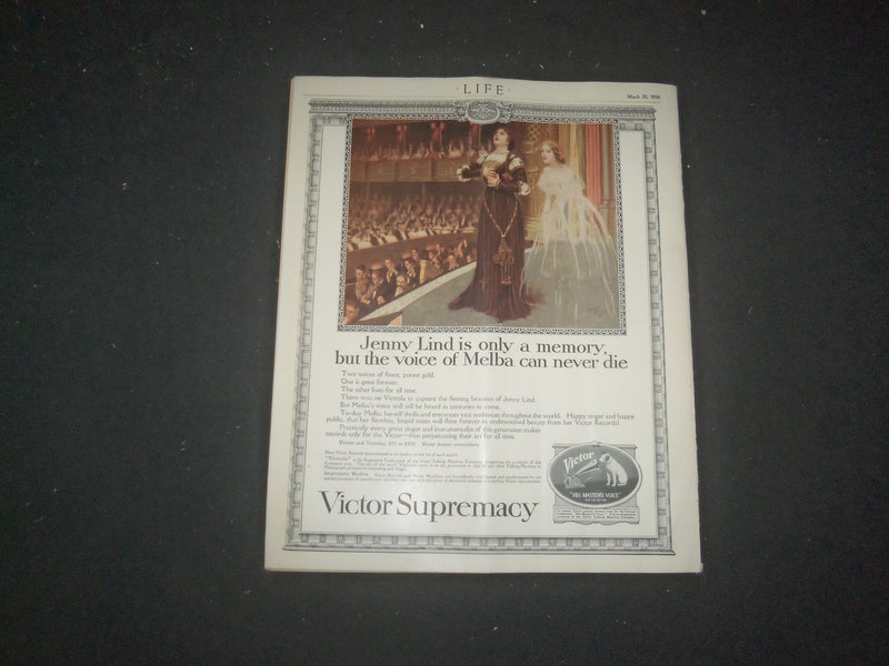 1918 MARCH 28 LIFE MAGAZINE - APRIL FOOL - L 766Y