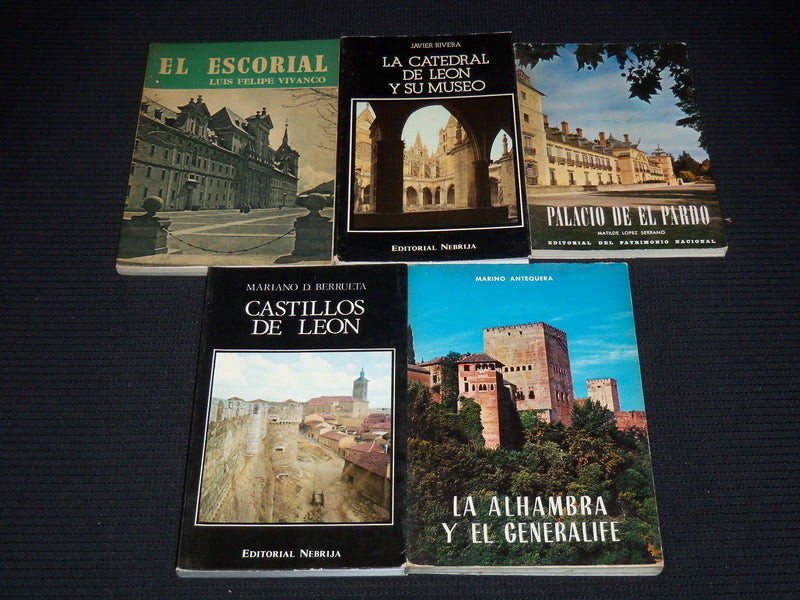 1950'S-1970'S SPANISH GUIDE BOOKS LOT OF 21 - SOFTCOVER - KD 4669G