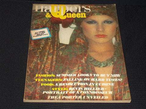 1975 JUNE HARPERS & QUEEN MAGAZINE - NICE FASHION FRONT COVER - E 5577