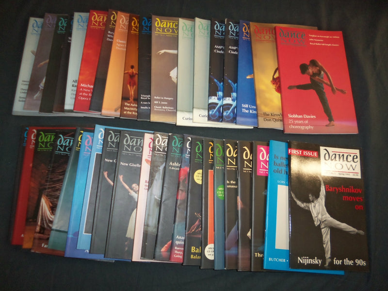 1992-2008 DANCE NOW MAGAZINE - LOT OF 74 ISSUES - VOL. 1, NO. 1 - ENGLAND