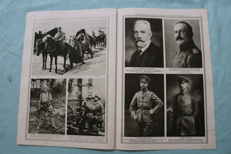 1914 DEC 10 NEW YORK TIMES MID-WEEK PICTORIAL WAR EXTRA-PRINCE OF WALES- NP 9111