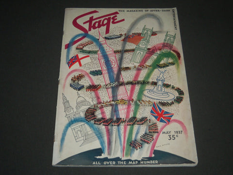 1937 MAY STAGE MAGAZINE - ALL OVER THE MAP NUMBER - GREAT COVER - SP 2799