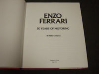 1982 ENZO FERRARI 50 YERAS OF MOTORING BOOK BY PIERO CASUCCI - KD 58