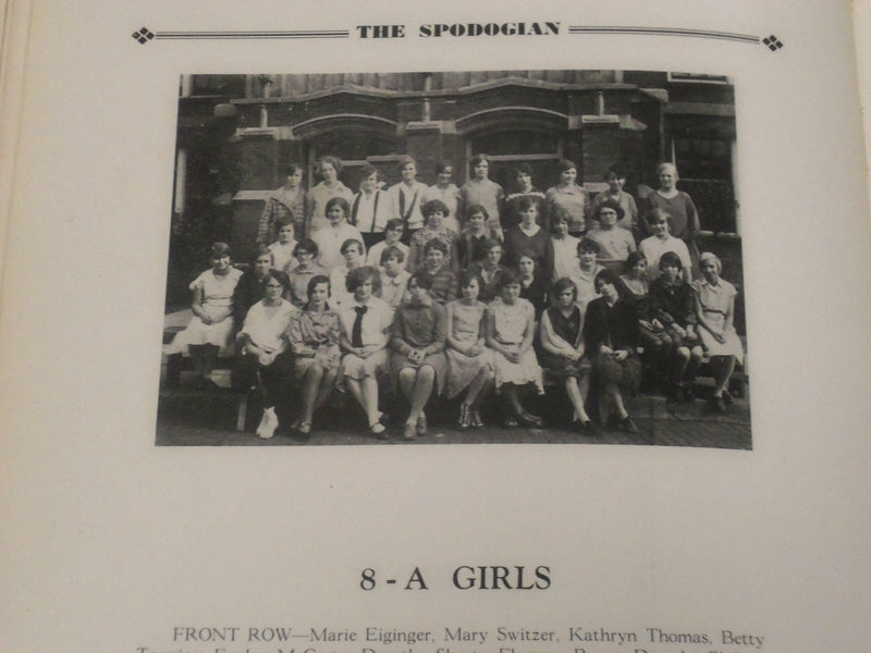1929 SPODOGIAN ASHLAND HIGH SCHOOL YEARBOOK - ASHLAND OHIO - PHOTOS - YB 519