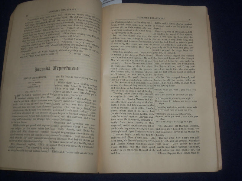 1880 FEBRUARY FLOWERS FAMILY MAGAZINE - WM. P. FLOWERS - TRENTON, NJ - J 6439