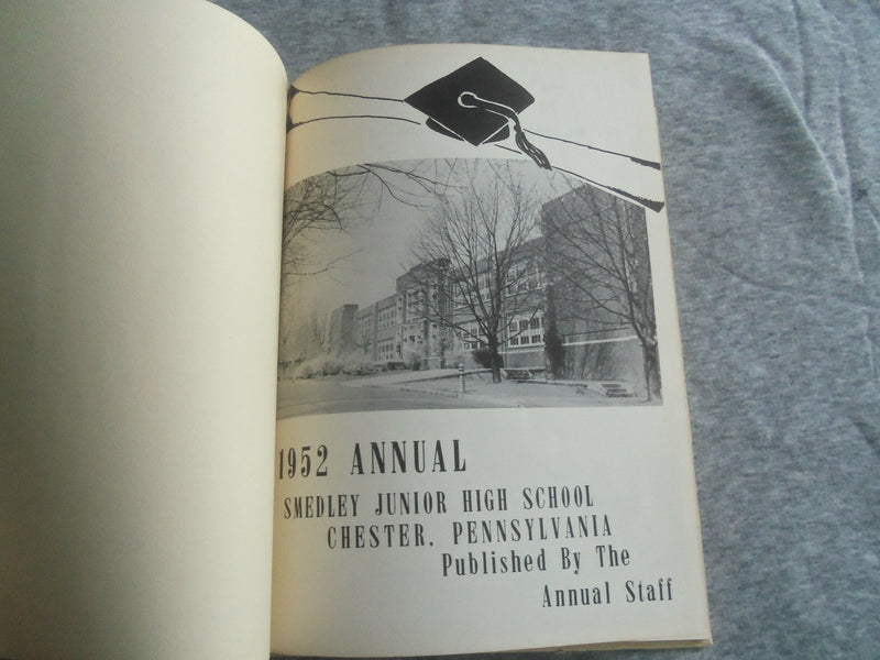 1952 ANNUAL SMEDLEY JUNIOR HIGH SCHOOL YEARBOOK - CHESTER, PENNSYLVANIA- YB 2792