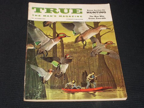 1957 OCTOBER TRUE MAGAZINE VERY NICE MAN'S COVER & ISSUE - E 3718