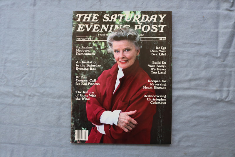1992 FEBRUARY SATURDAY EVENING POST MAGAZINE - KATHARINE HEPBURN COVER - E 18736